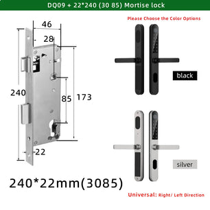 Aluminium Alloy Waterproof Bluetooth Reversible Handle Door Lock