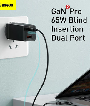 Baseus 65W USB Type-C Charger For iPhone 12 Pro Max and MacBook