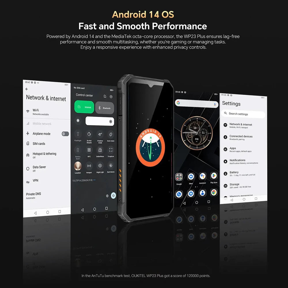 7500mAh 256GB Android Normal Screen Fast Charging Smartphone