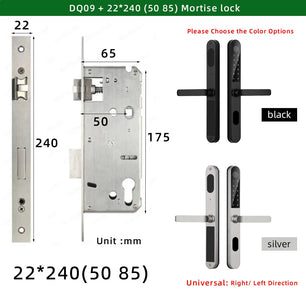 Aluminium Alloy Waterproof Bluetooth Reversible Handle Door Lock