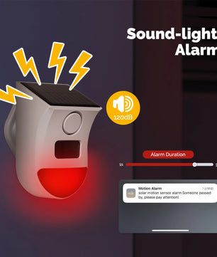MOES Plastic WiFi Smart Solar Siren with Remote & PIR Sensor