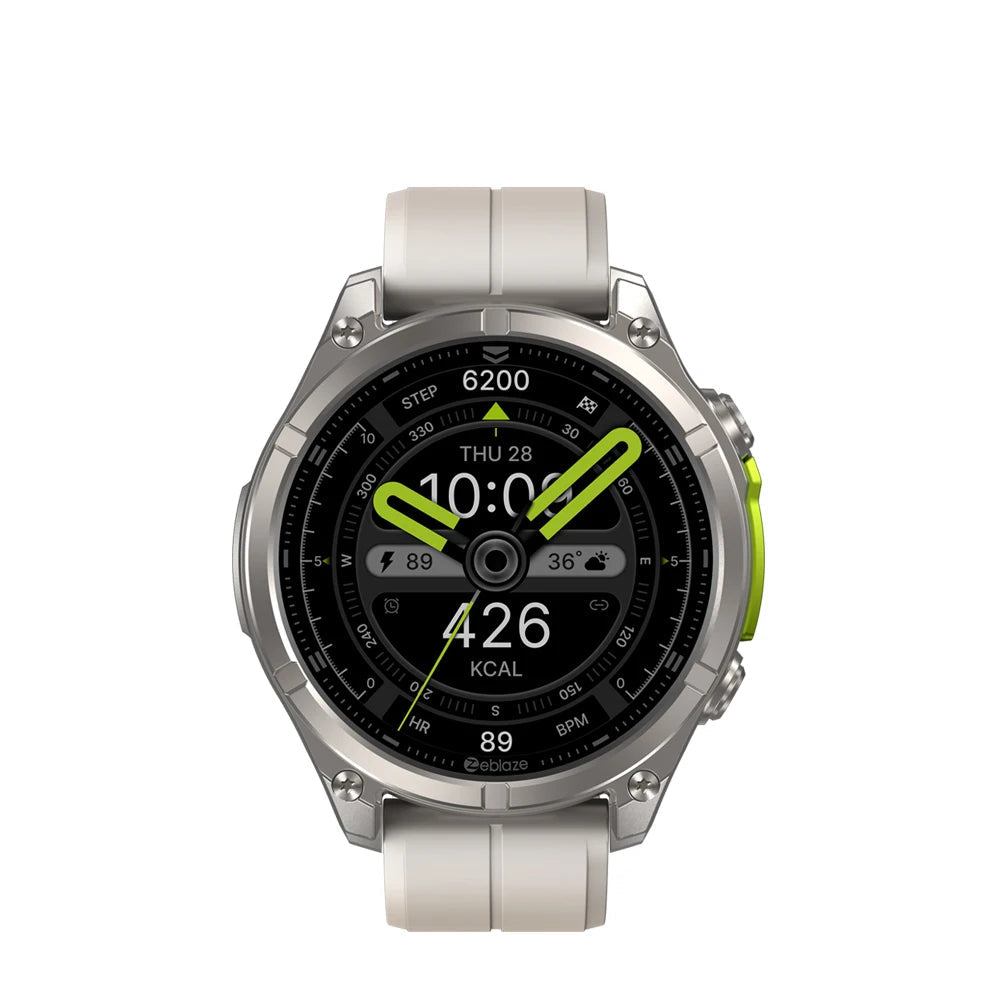 Steel Amoled Display Waterproof Android Round Shaped Smartwatch