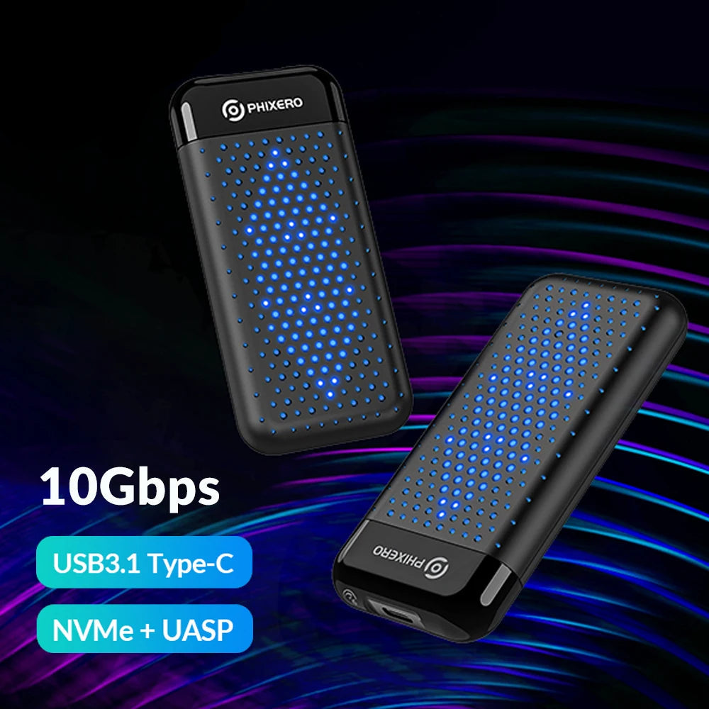 Plastic M.2 NVME USB 3.1 External Solid State Drive For Laptop