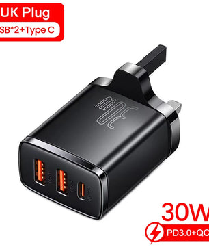 Baseus 30W USB Type C Fast Charger For iPhone 14 13 Pro Max