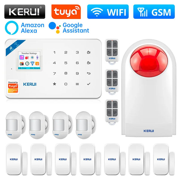 Kerui Plastic Smart Wireless Home Door Windows Security Sensor Kit