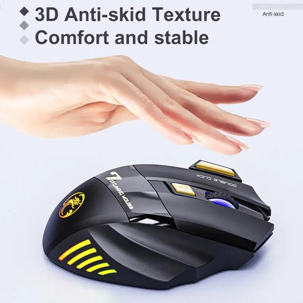 3200DPI Wireless Bluetooth Gamer Mouse With 7 Buttons and 1 Roller