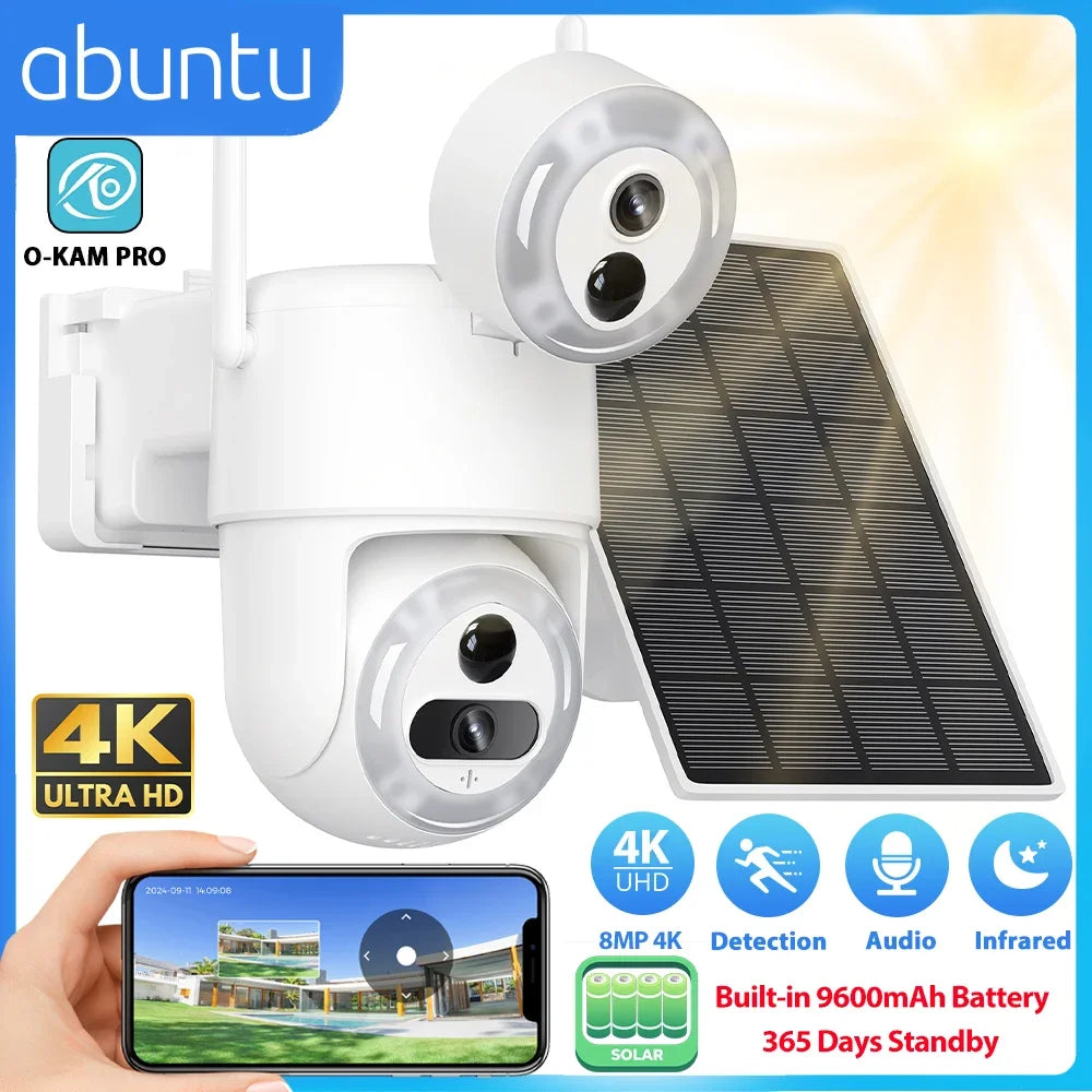 2.4G 8MP 1080P Dual Screens 90° Wireless Surveillance Camera
