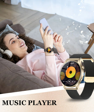 Alloy Waterproof Amoled Full Touch Screen Android Round Smartwatch