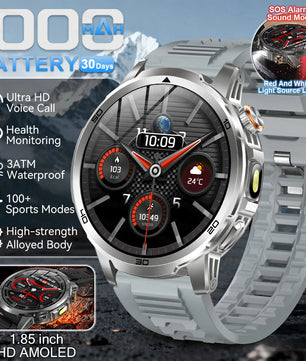 Steel Waterproof Android Round Shape On-Wrist Smartwatch