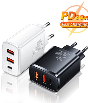 Baseus 30W USB Type C Fast Charger For iPhone 14 13 Pro Max