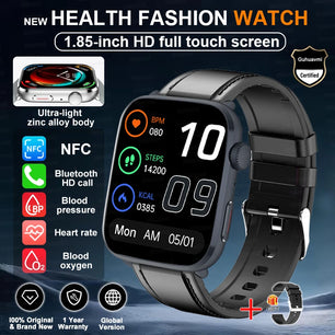 Rubber Waterproof Android Square Shaped Amoled Screen Smartwatch