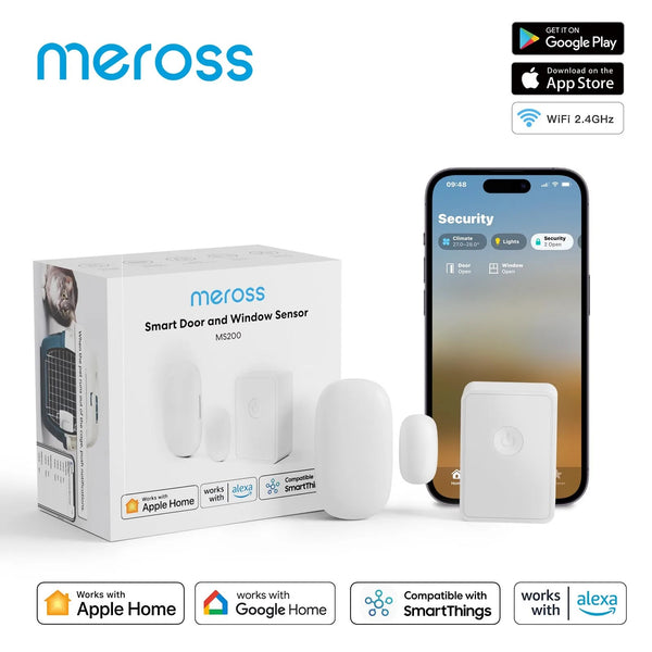Meross 10A Plastic Smart Alexa Google Wifi Door Security Sensor