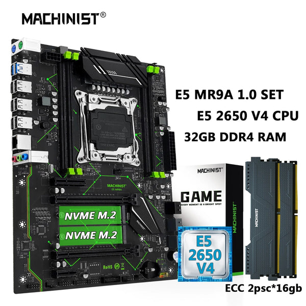 Machinist LGA 2011-3 X99 E5 2650 V4 Desktop Motherboard Set