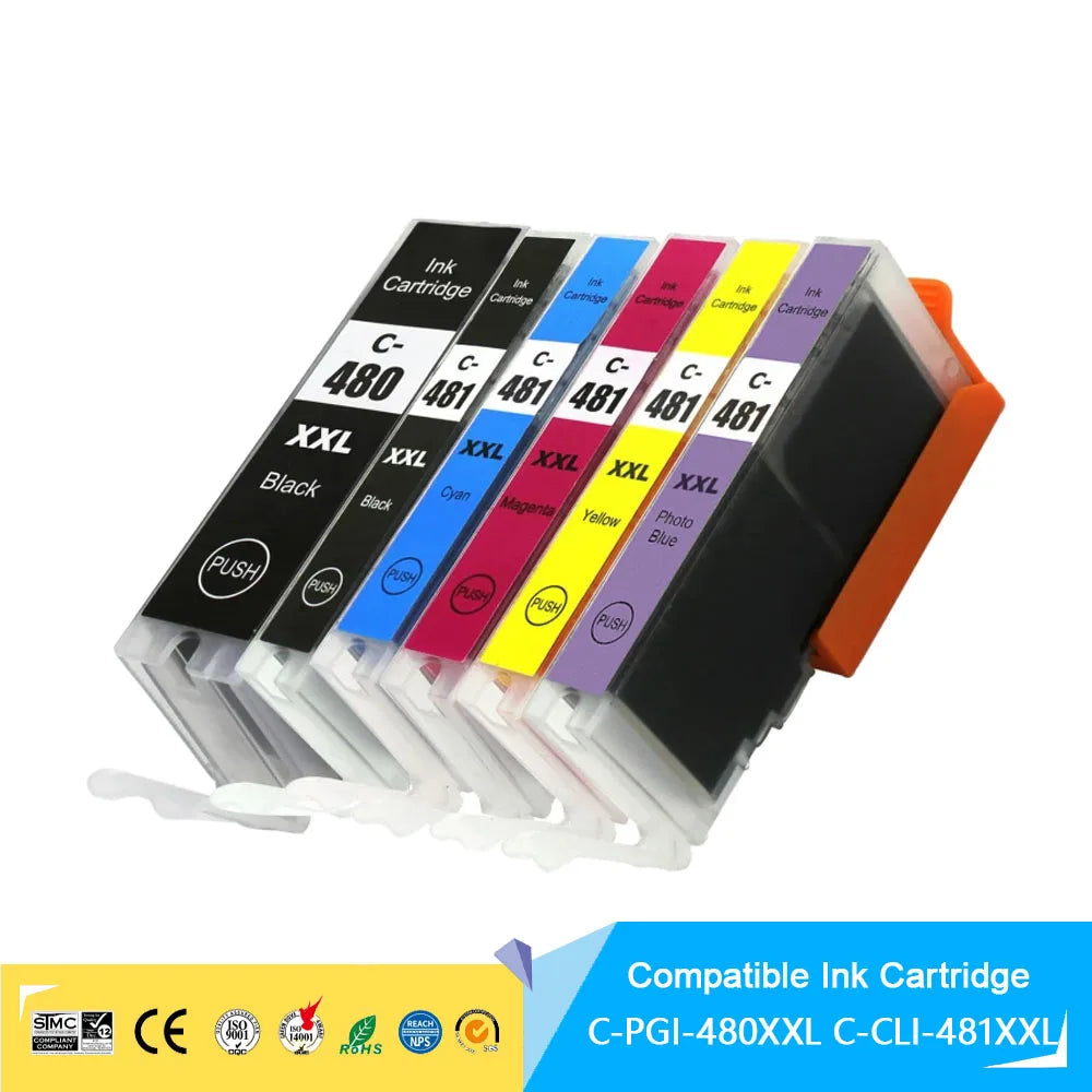 480XXL-481XXL Ink Cartridge For Canon PIXMA TS8140/TS9140 Printer