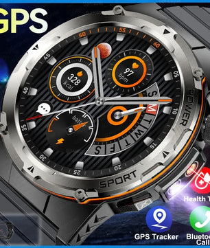 Silica Gel Waterproof Round Shaped Heart Rate Tracker Smartwatch