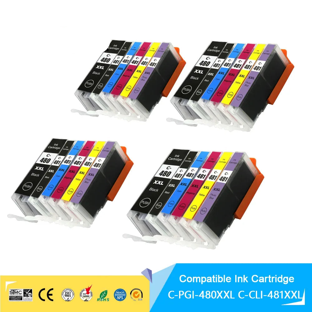 480XXL-481XXL Ink Cartridge For Canon PIXMA TS8140/TS9140 Printer