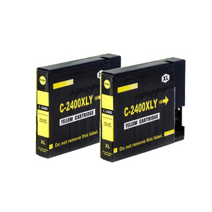 2 PCs 2400XL Ink Cartridge For Canon MAXIFY IB4040 IB4140 MB5040