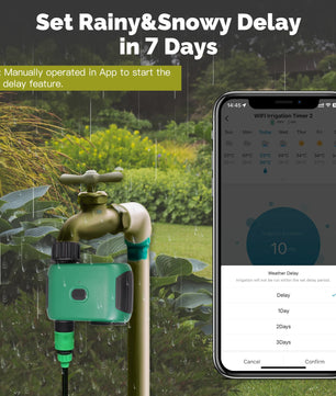 MOES WiFi Smart Water Timer 1 Outlet with Alexa Google Home