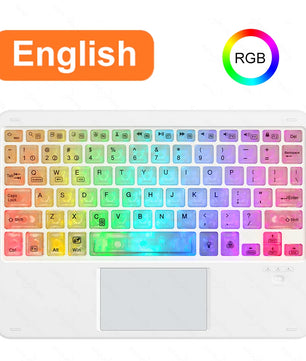 RGB Wireless Bluetooth Keyboard For iPad Android Windows Tablet