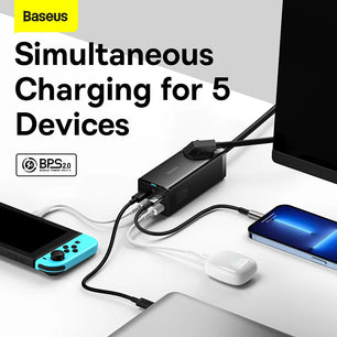 Baseus 65W 100W USB Type-C Fast Charger For iPhone and MacBook