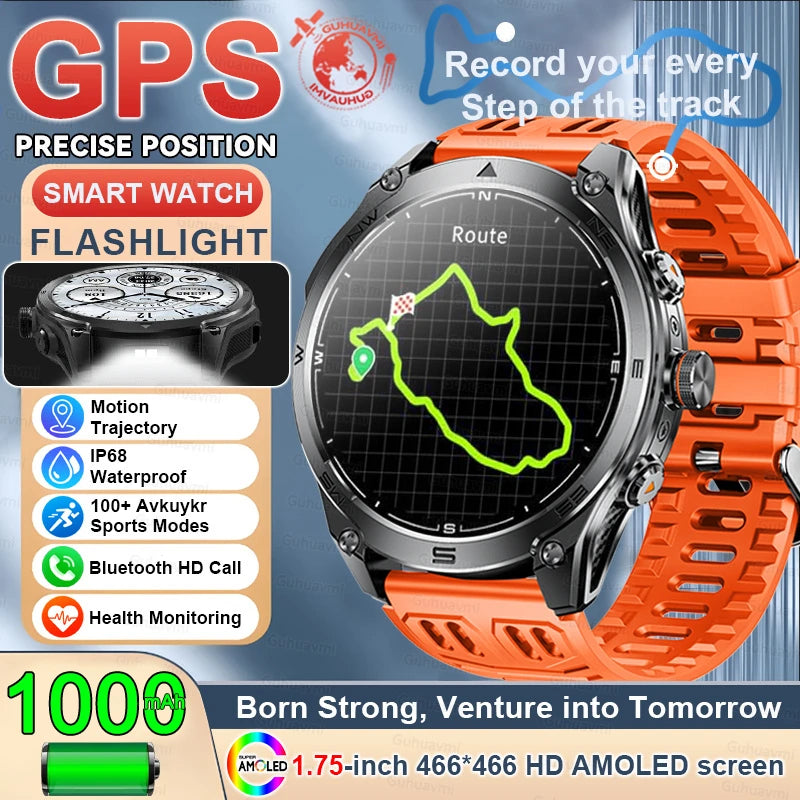 Steel Waterproof Android Round Shape On-Wrist Smartwatch