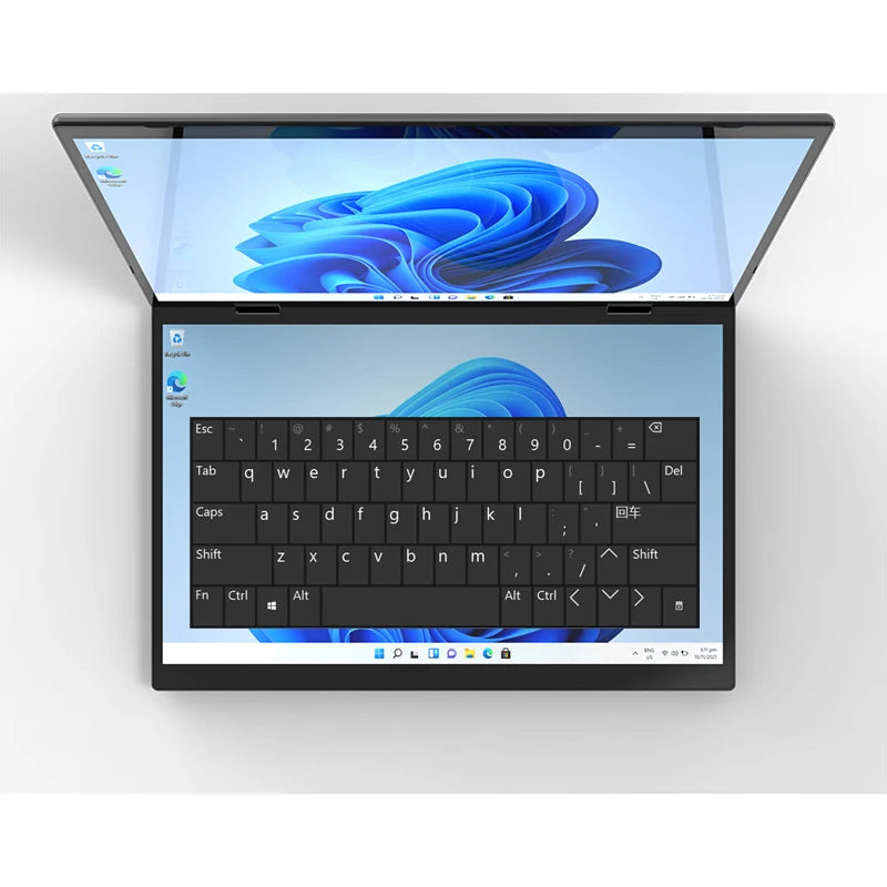 2 in 1 Topton 32GB Intel N95 Mini Handheld Laptop Touch Tablet