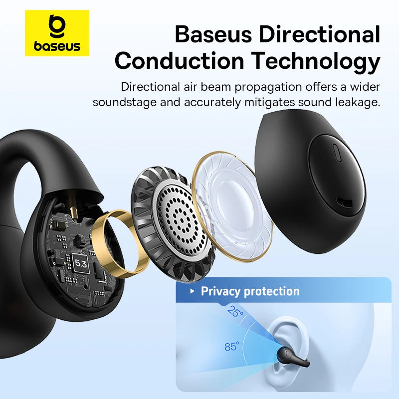 Baseus Plastic Wireless Bluetooth 5.3 Dynamic Multi-Mode Earphones
