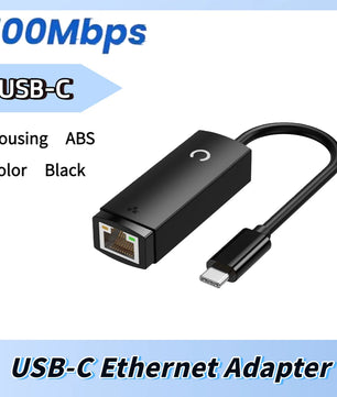 RJ45 USB 3.0 2.4GHz 1000Mbps USB Type C Adapter For MacBook