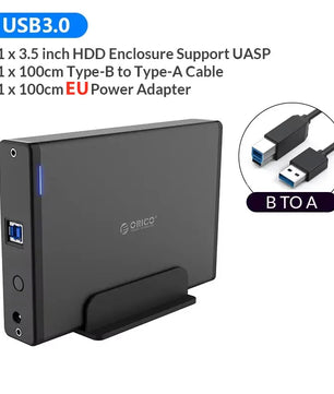 Aluminum 3.5'' External Hard Drive Enclosure For Desktop
