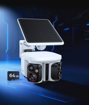 8MP X1 Pro Outdoor Dual Wireless Solar Panel Security Camera
