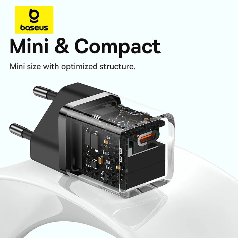 Baseus 30W Alloy USB Type-C Charger For iPhone 15 14 13 12 11 Pro Max