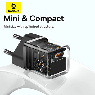 Baseus 30W Alloy USB Type-C Charger For iPhone 15 14 13 12 11 Pro Max