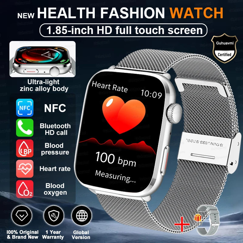 Rubber Waterproof Android Square Shaped Amoled Screen Smartwatch