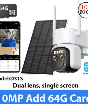 10MP 10X Zoom Solar Wireless Outdoor HD Surveillance Camera