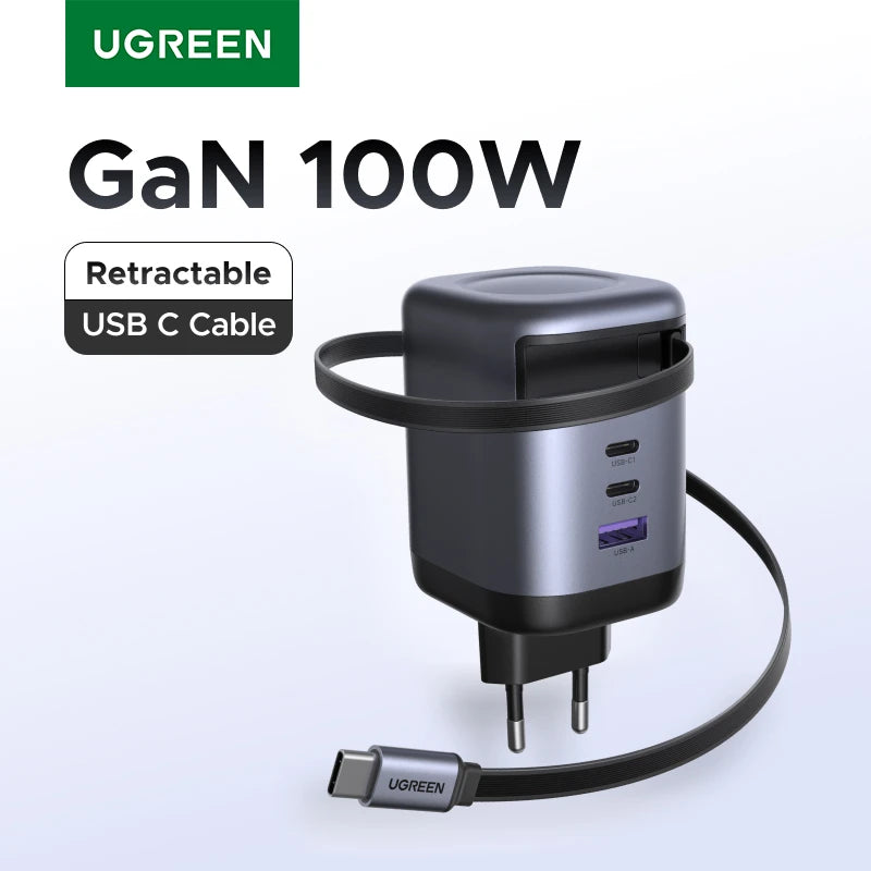 Ugreen 100W Alloy USB Type-C Charge For Laptop MacBook Pro