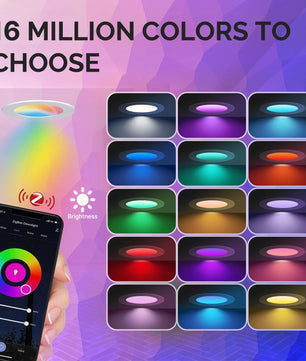 Moes 6W Plastic Dimmable RGB LED Smart WIFI Round Spot Light