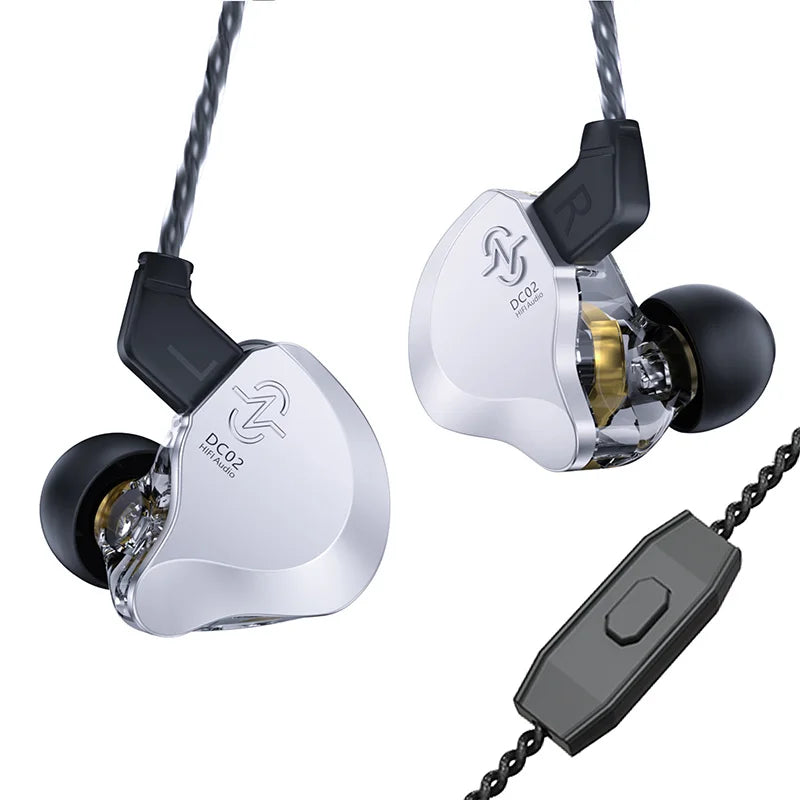 2 Pins Metal Dynamic Vocalism Bluetooth Ear Monitor Wire Headphone