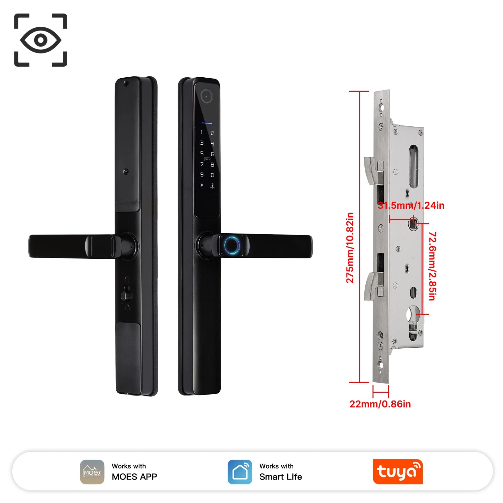 Aluminum Alloy Bluetooth Compatible Electronic Smart Door Lock