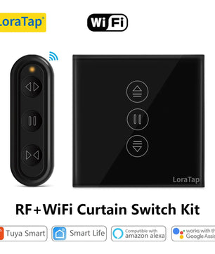 LoraTap 240V Plastic WiFi Blinds Roller Shutter Curtain Switch