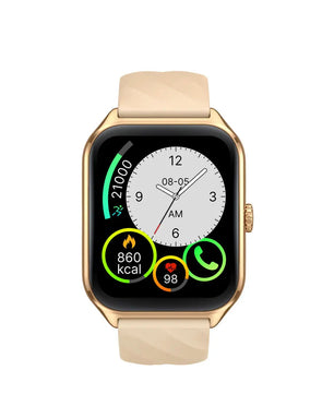 Silica Gel Amoled Display Waterproof Android Square Shape Smartwatch