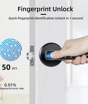 Zinc Alloy Fingerprint Bluetooth Electronic Reversible Door Lock