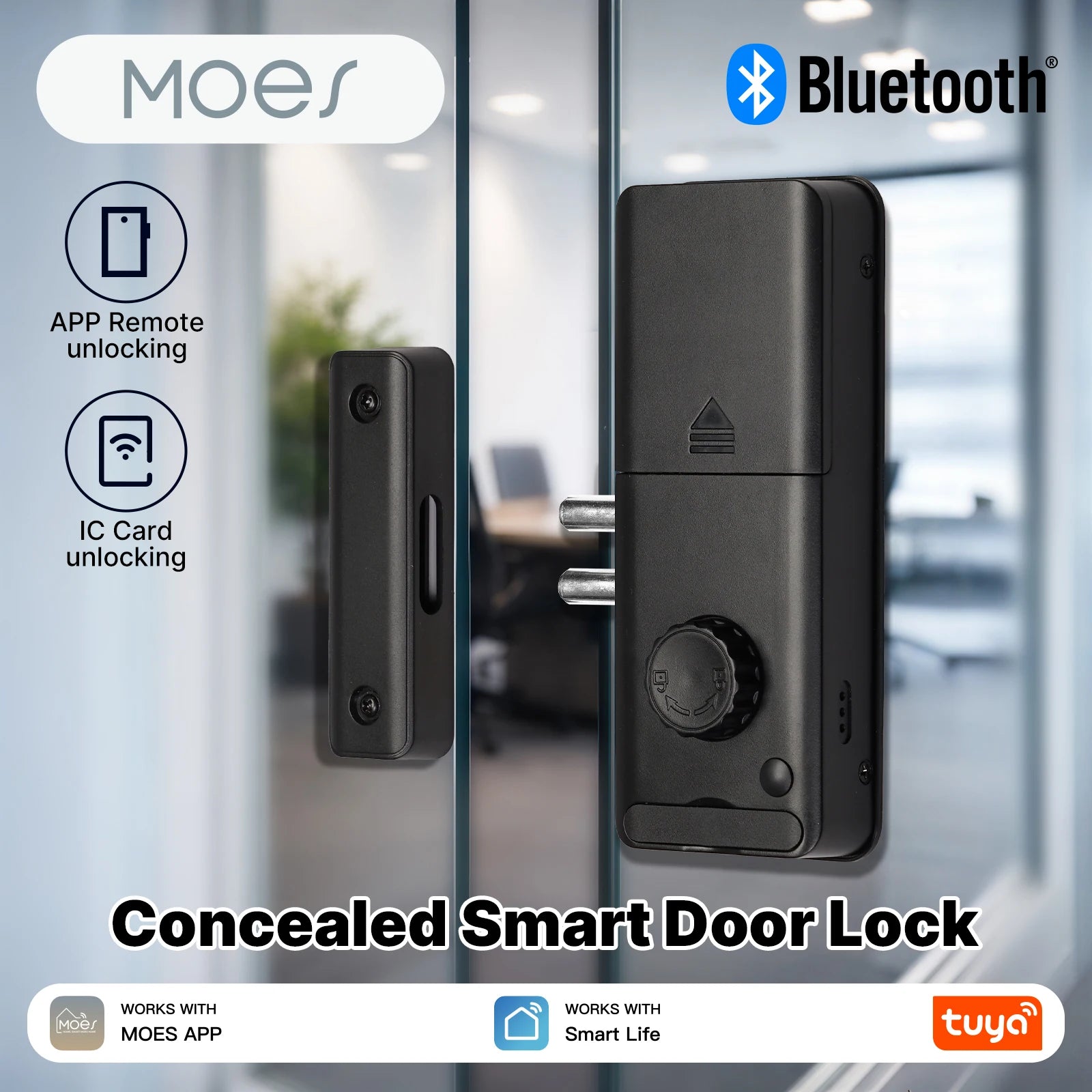 Moes Bluetooth Electronic Smart Magnetic Automatic Door Lock