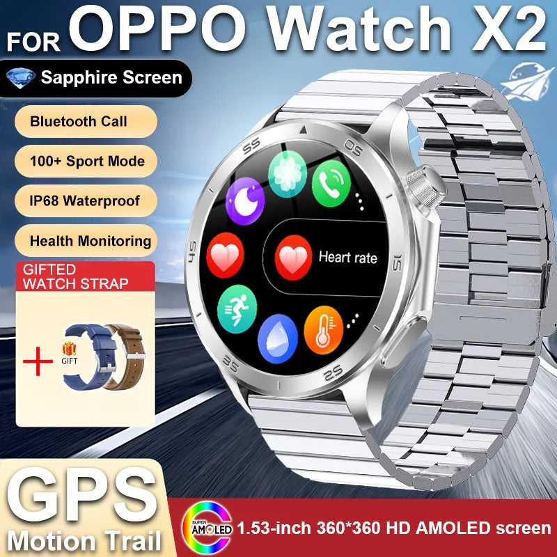 Silica Gel Waterproof Android Round Shape On-Wrist Smartwatch