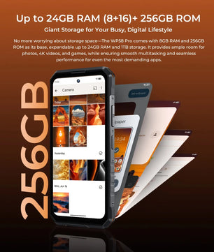 7500mAh 256GB 120Hz Android WP58 PRO 5G Rugged Smartphone