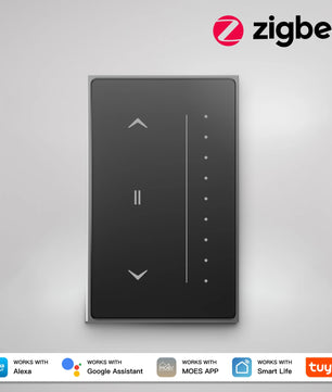 Moes Tuya Anti-Glare Touch Smart Curtain Switch with Alexa Google