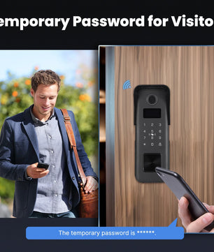 Moes Tuya Bluetooth Fingerprint Password Waterproof Door Lock