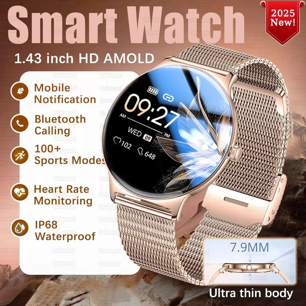 Silica Gel Full Touch Screen Android Round Shaped Digital Smartwatch