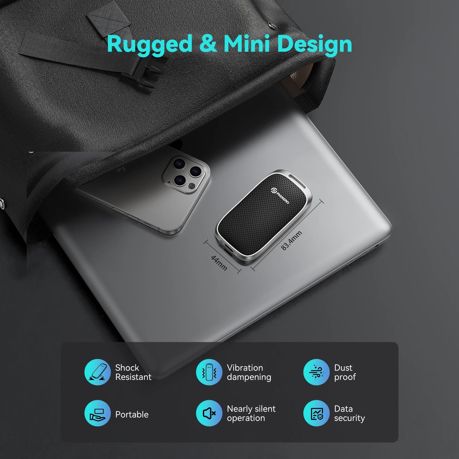 500Mbs USB 3.1 Type-C External Portable Solid State Drive For Desktop