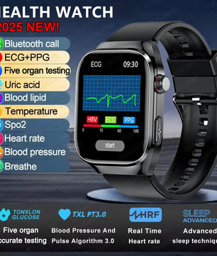 Fine Steel Waterproof Android Square Shaped Bluetooth Smartwatch