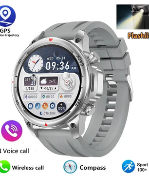 Alloy Waterproof Android Round Shaped Bluetooth Smartwatch